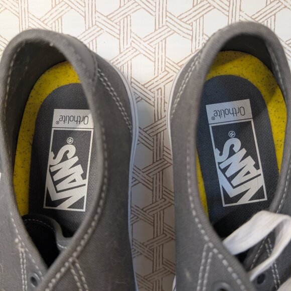 Vans Off The Wall Ortholite Sneakers Women's Size 8.5 Grey 721356 Lace Up Canvas - Picture 2 of 12